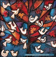 Magnet : Arbre de Vie : cadeau de mariage ou de voeux religieux